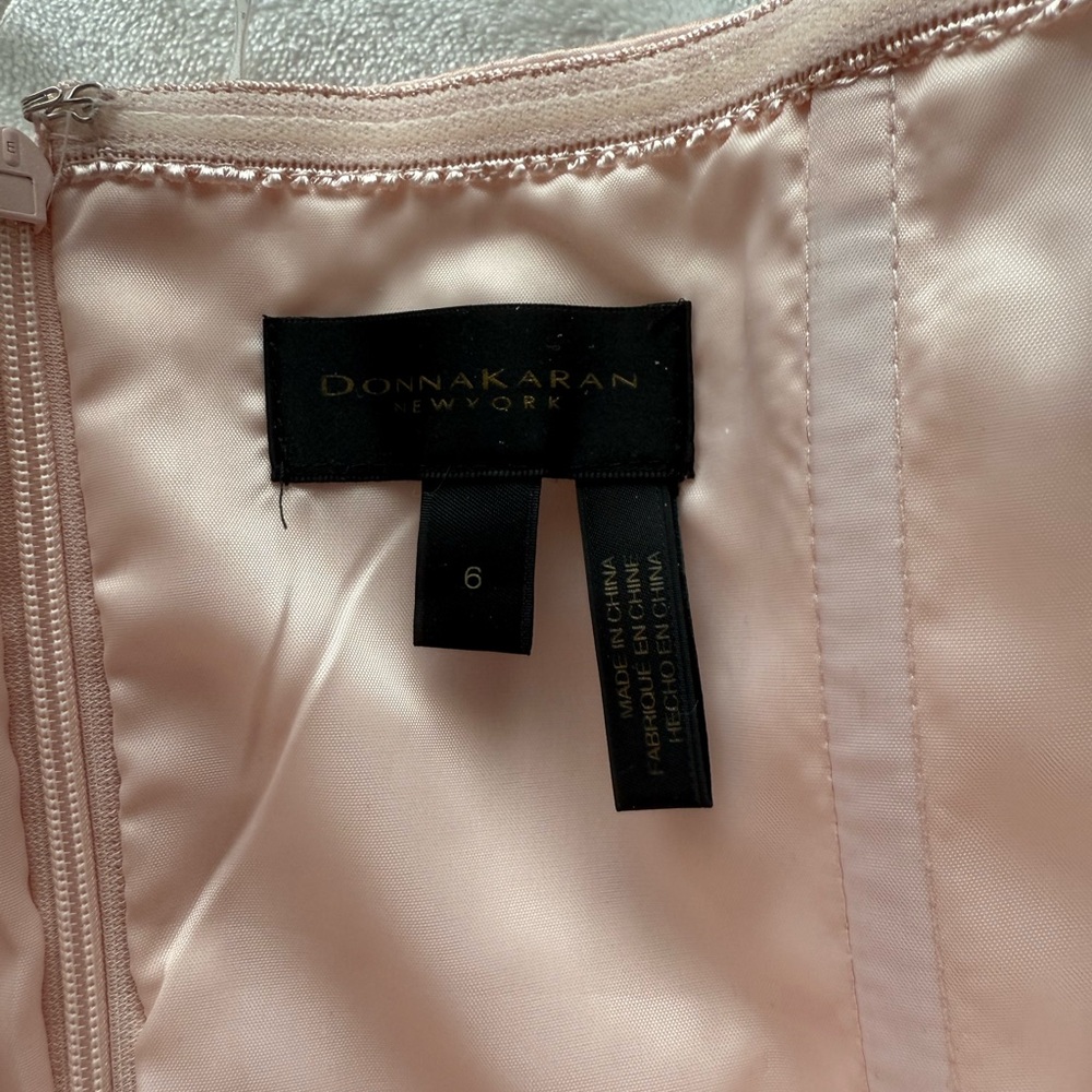 Donna Karan One Shoulder Pink Dress - Picture 3 of 4